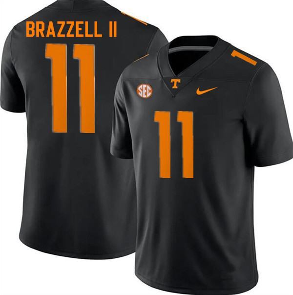 Men #11 Chris Brazzell II Tennessee Volunteers College Football Jerseys Stitched-Black